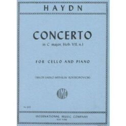 Haydn Franz Joseph Concerto in C Major Hob VIIb1 Cello Piano by Milos Sadlo Mstislav Rostropovich